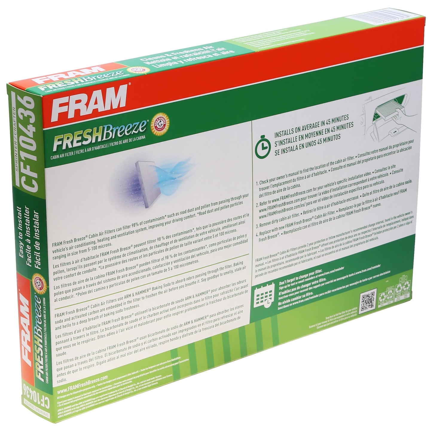 Fram CF10436 Cabin Air Filter