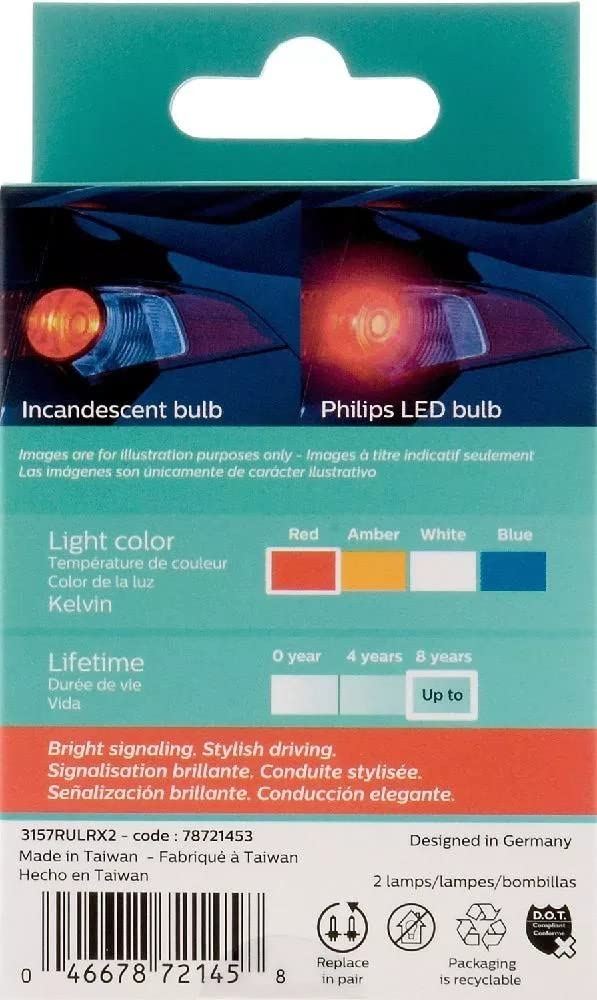 Bombilla de luz trasera LED Philips 3157R