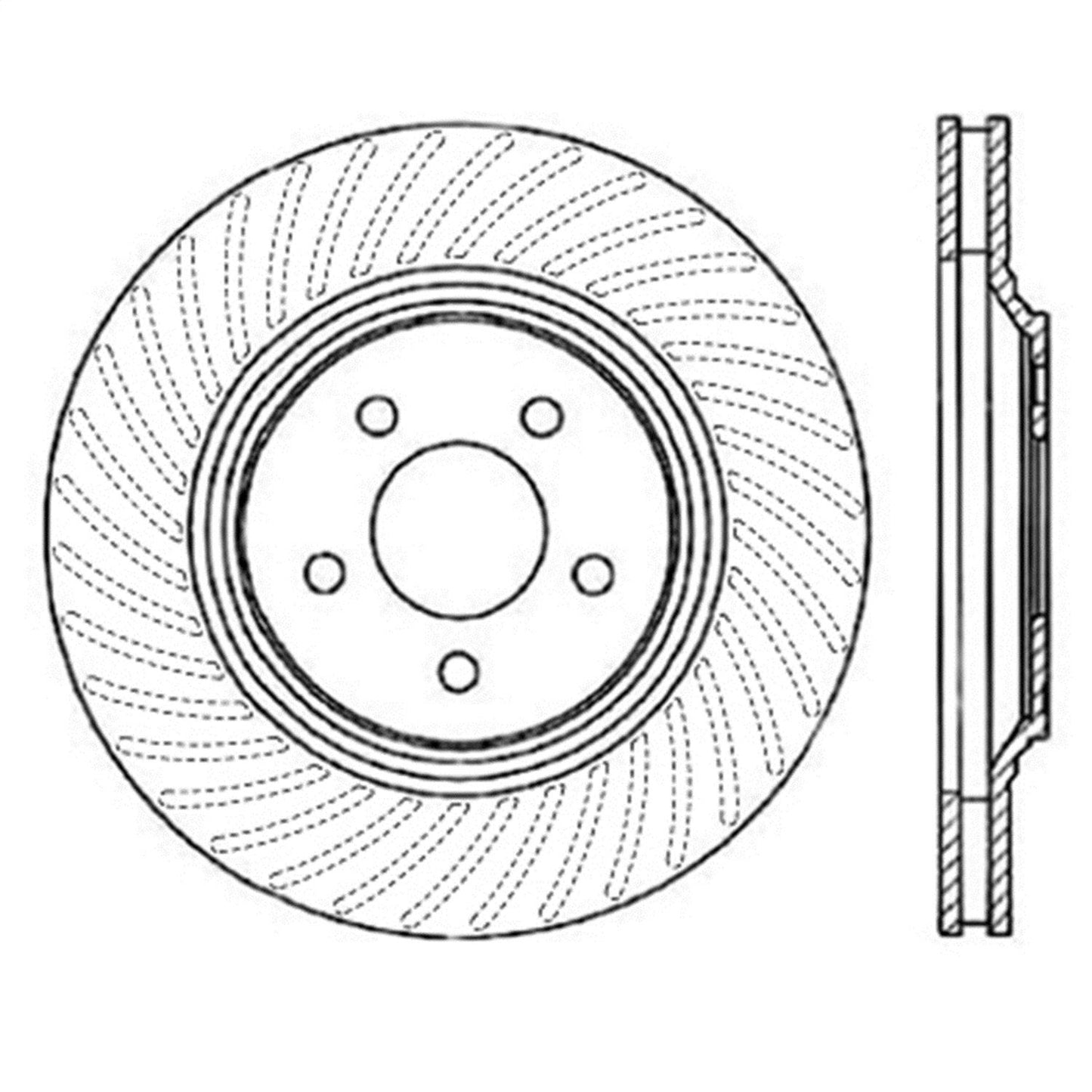 Stoptech 126.61044SL Disc Brake Rotor