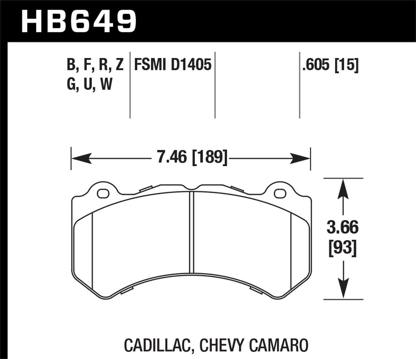 HAWK HB649F605