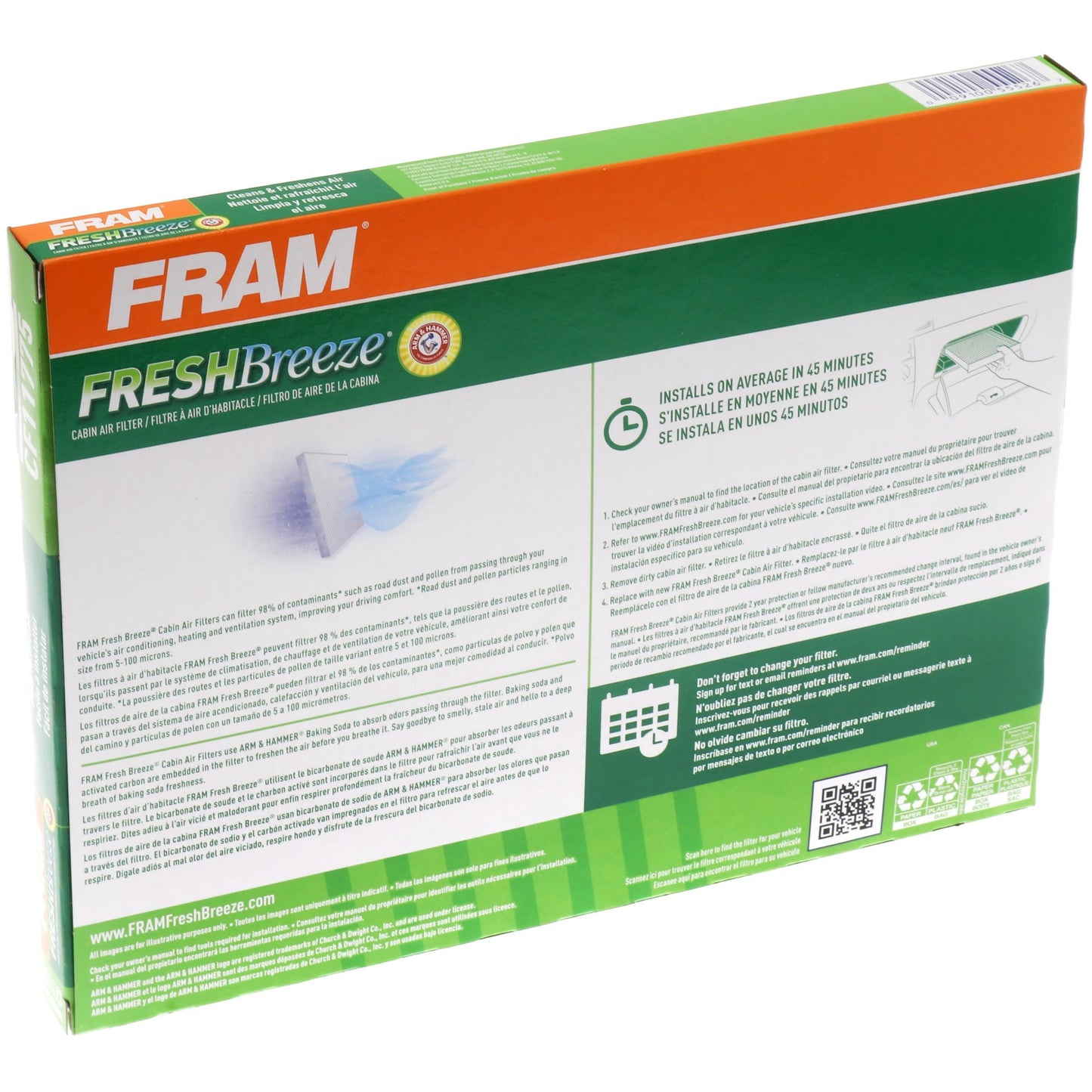 Filtre à air d'habitacle Fram CF11775