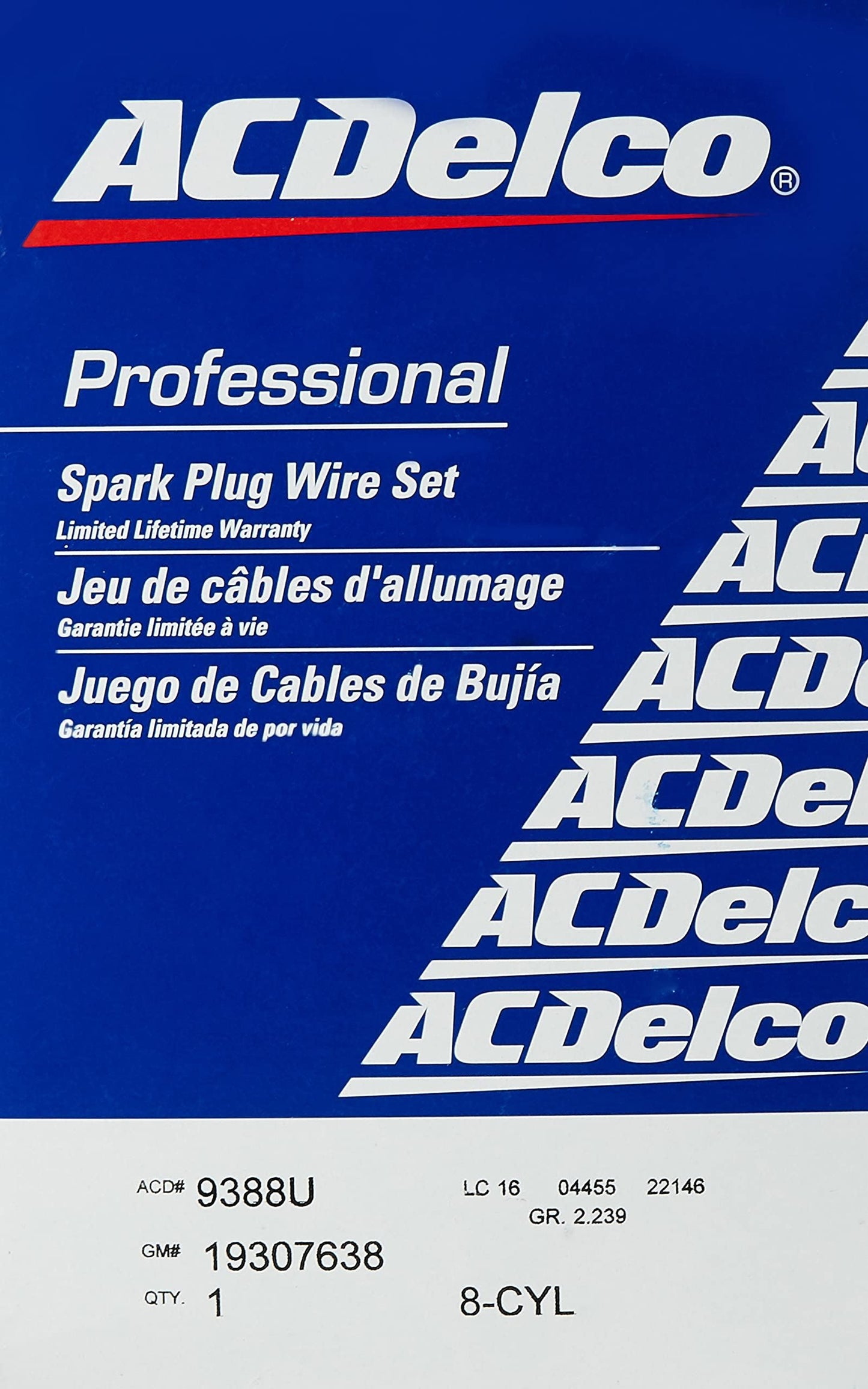 ACDelco Professional 9388U Jeu de fils de bougie d'allumage
