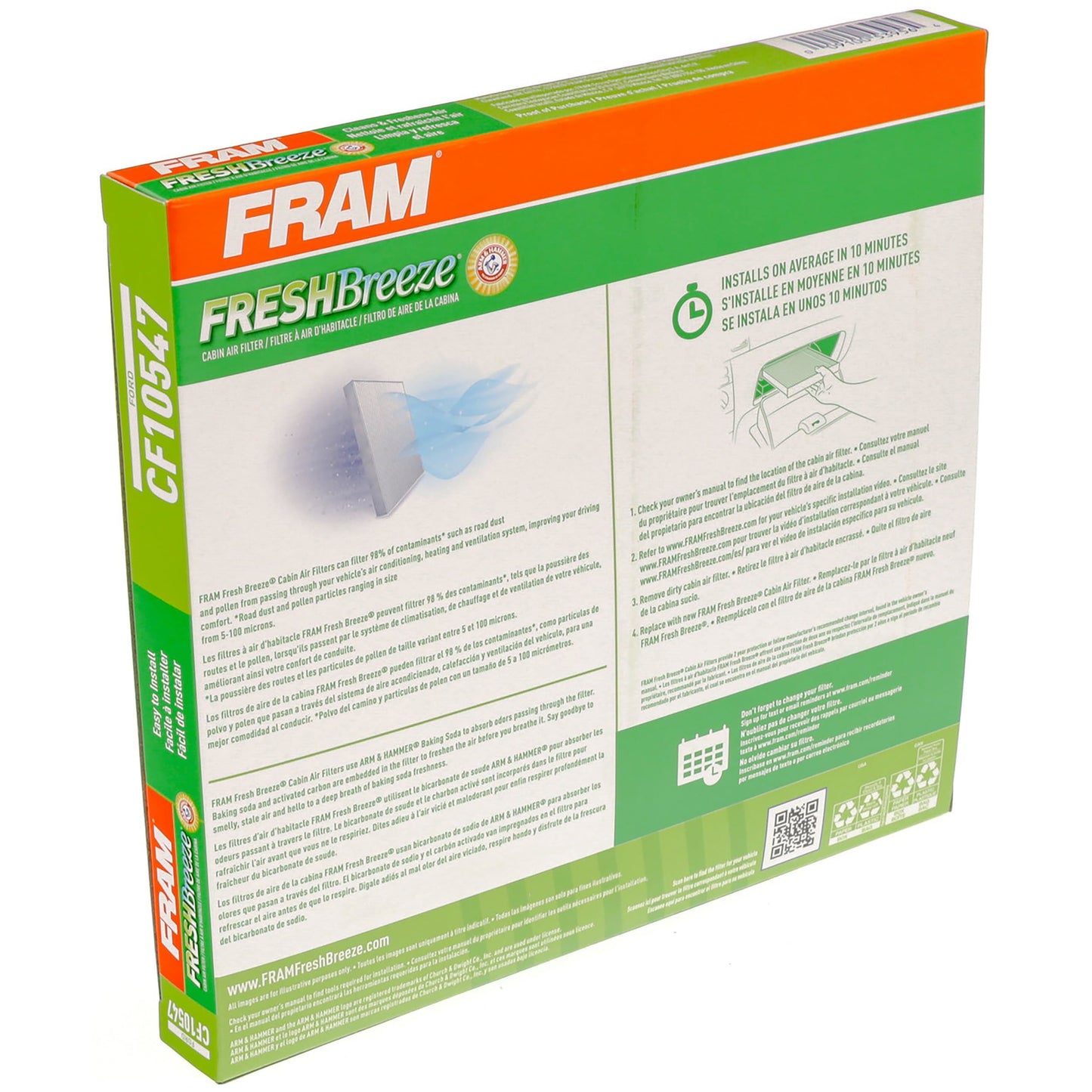 Fram CF10547 Filtro de aire de cabina