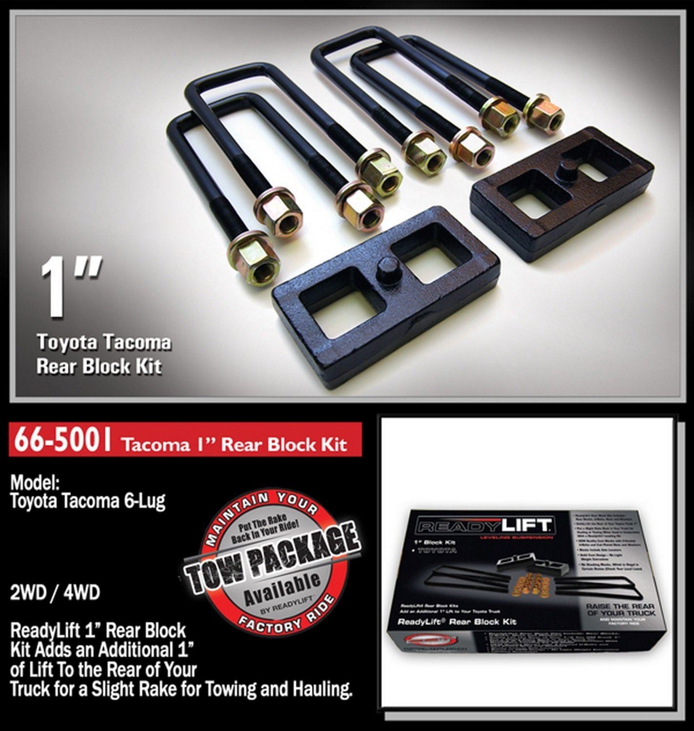Ready Lift 66-5001 Suspension Leaf Spring Block Kit