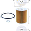 Filtro de aceite de motor Mahle OX 355D