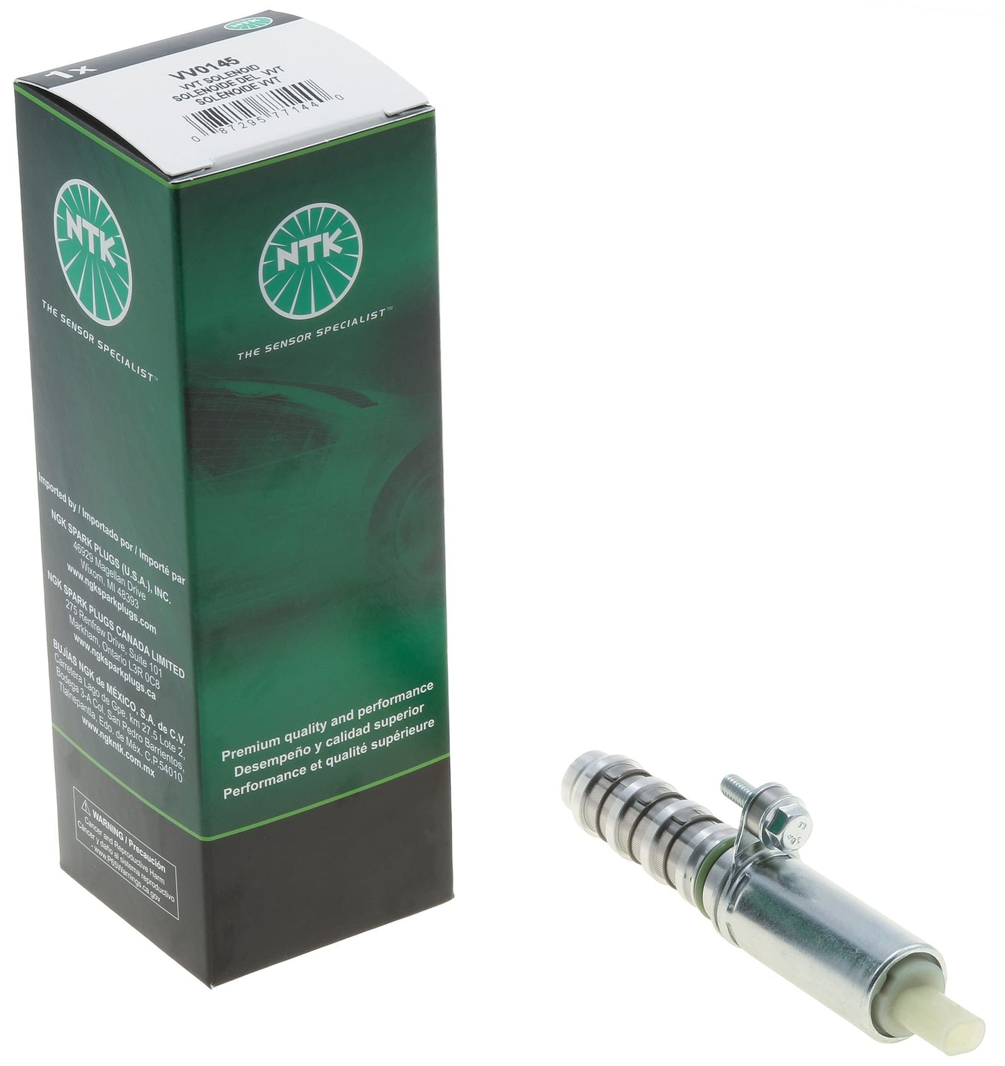 Solenoide de sincronización variable de válvulas (VVT) del motor NGK VV0145