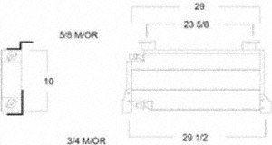 Spectra Premium 7-4173 Condensador de aire acondicionado