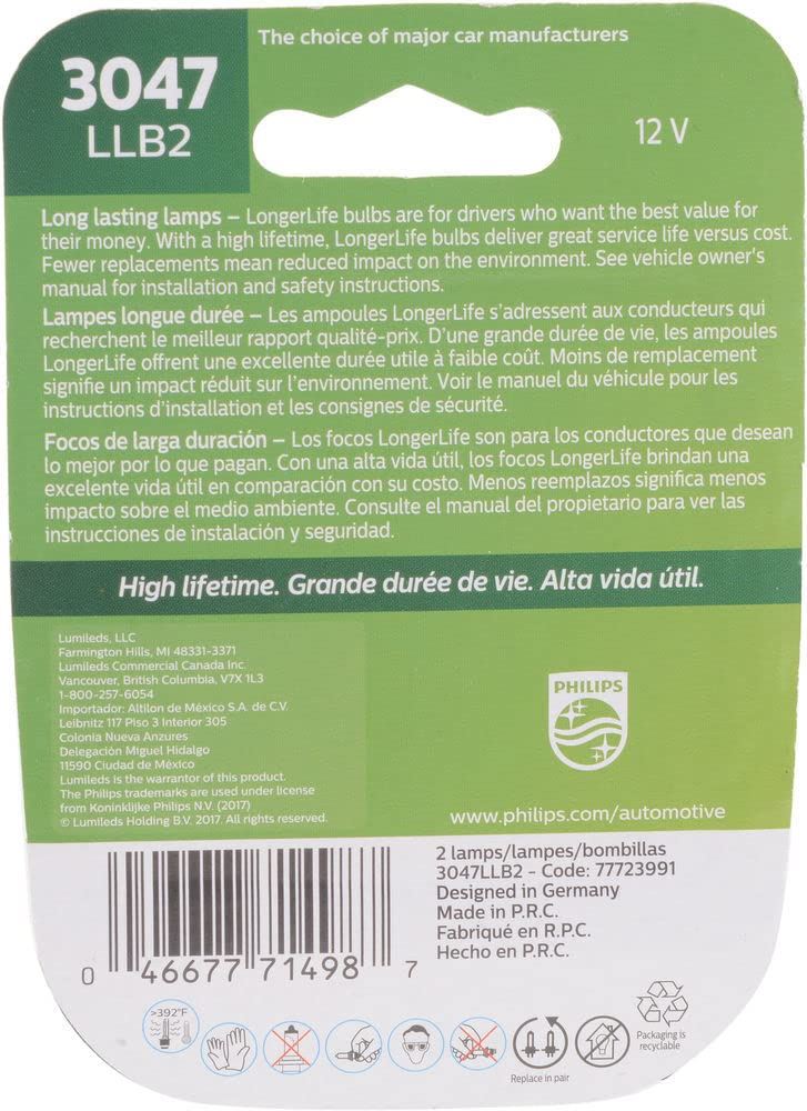 Philips 3047LLB2 Ampoule de feu arrière