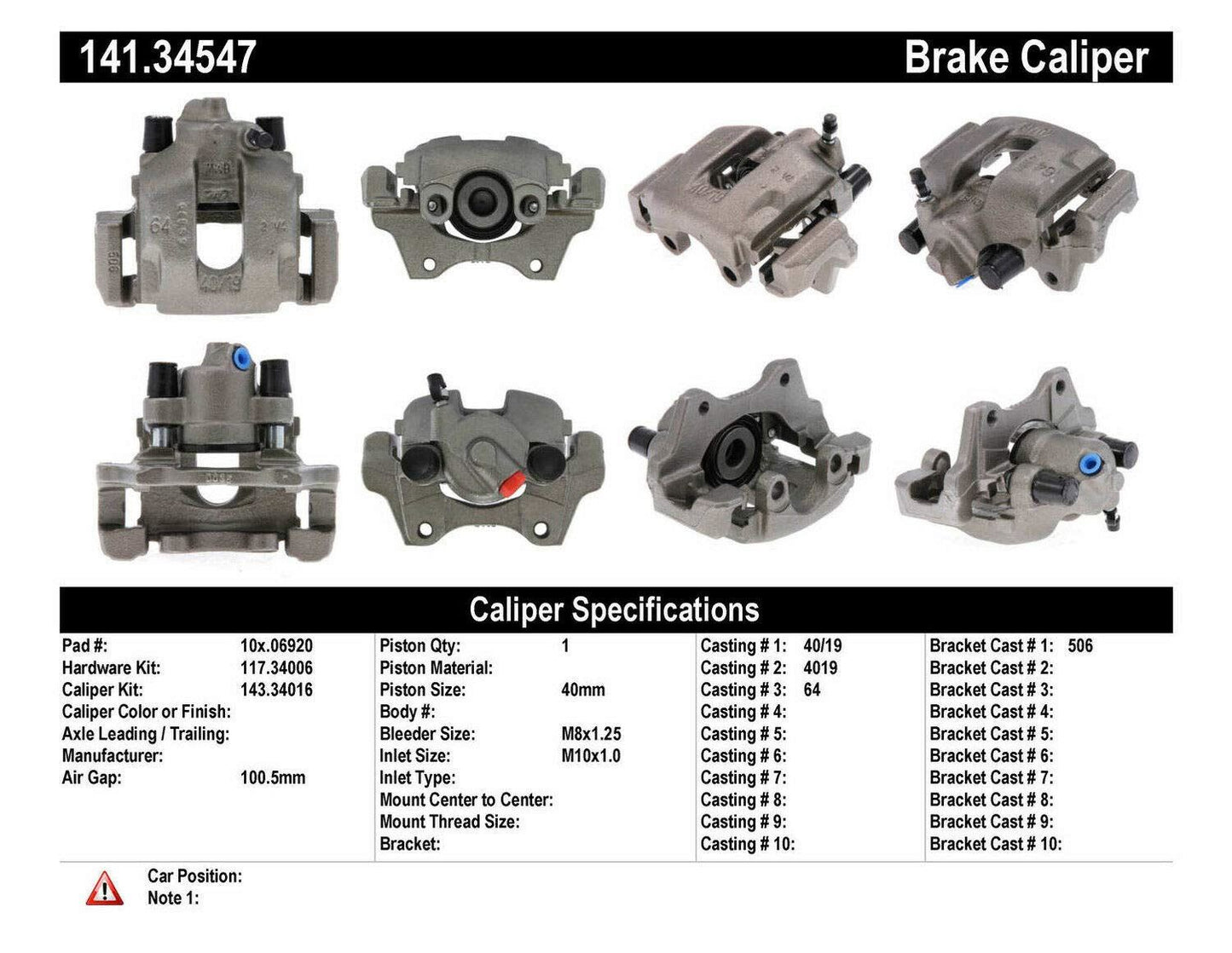 Centric Parts 14134547