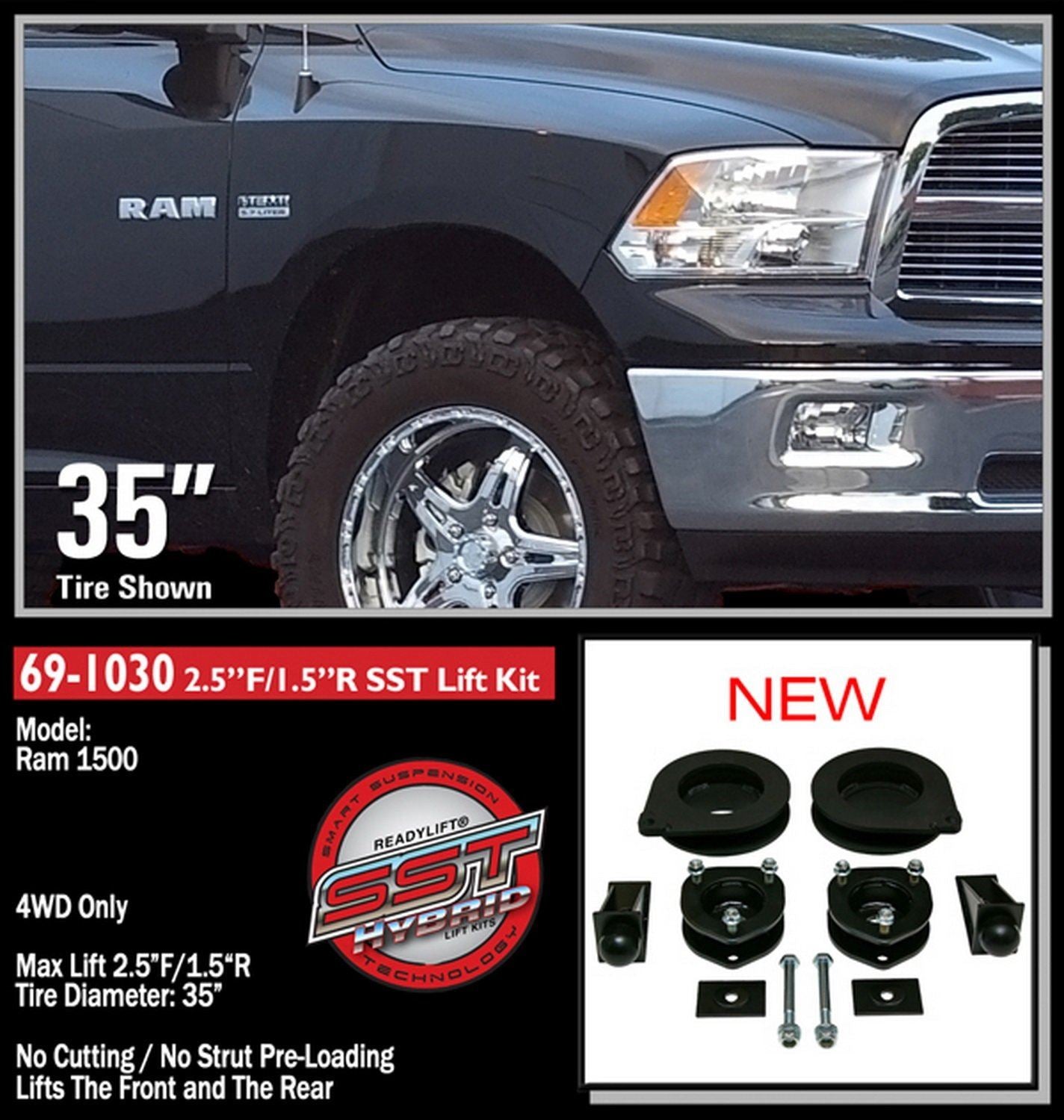 Ready Lift 69-1030 Suspension Lift Kit
