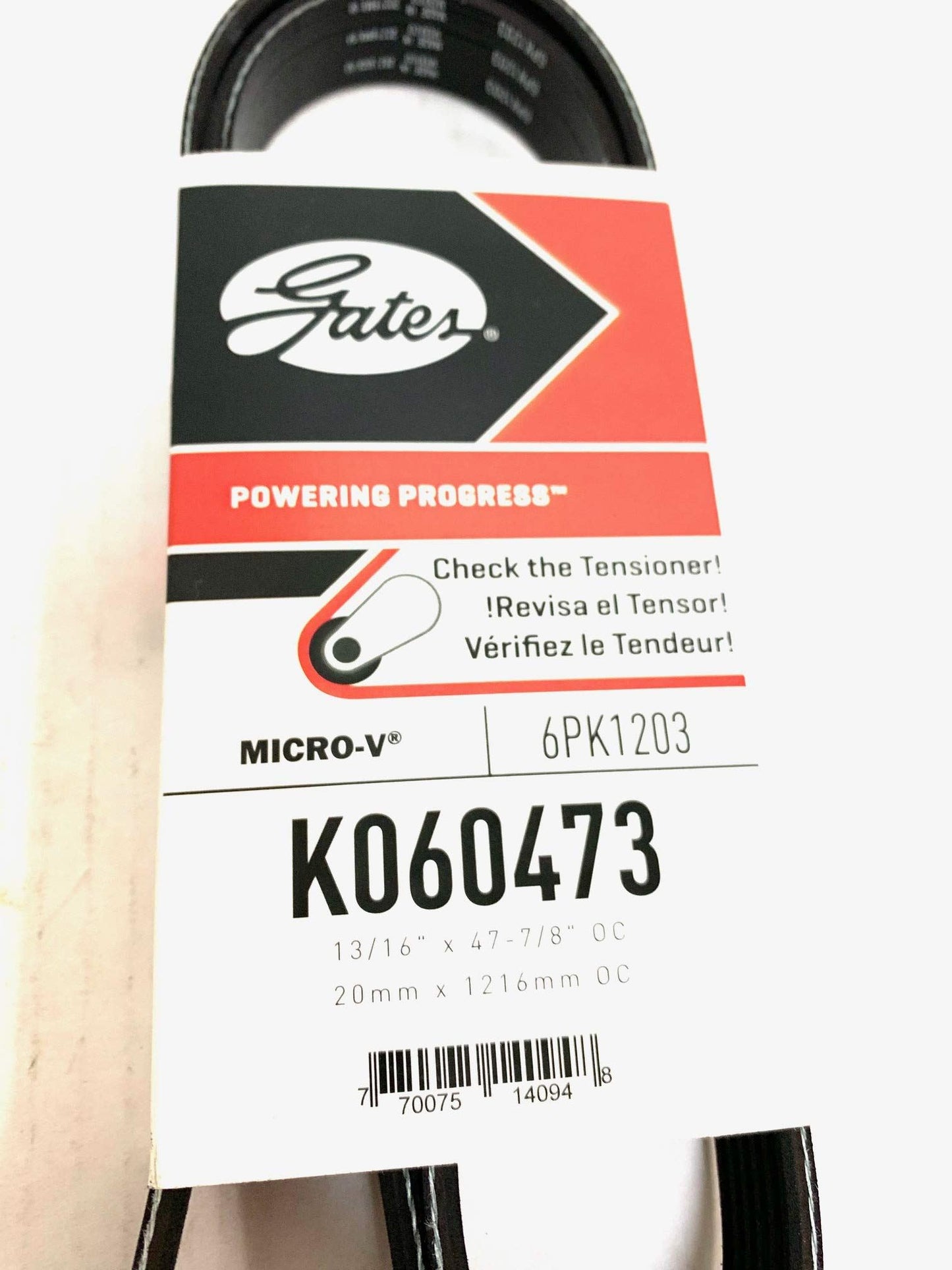 Gates K060473 Serpentine Belt