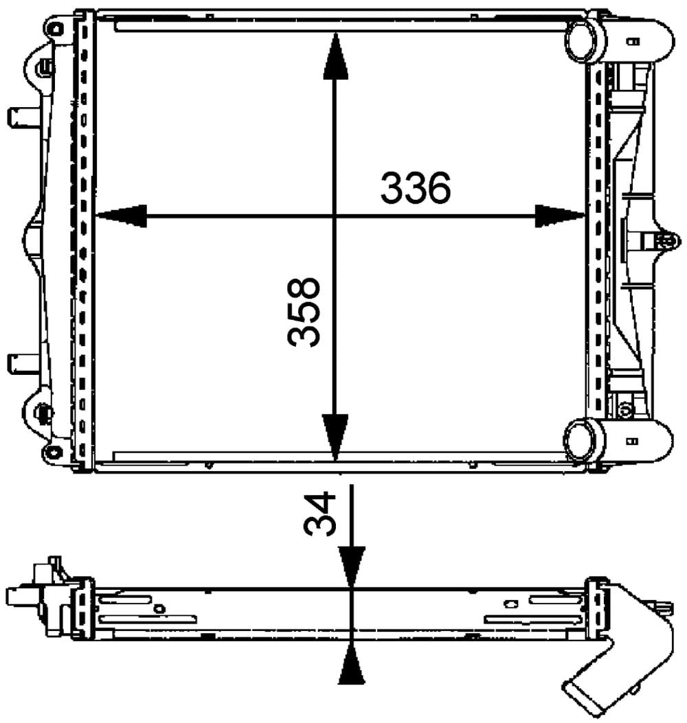 Mahle CR 370 000P Radiator