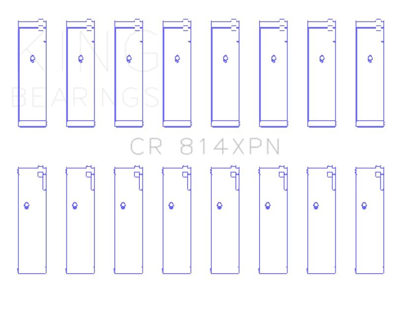 KING BEARING CR 814XPN 010 Engine Connecting Rod Bearing Set