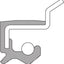 National Seal/Roulement 710586 Joint de roue