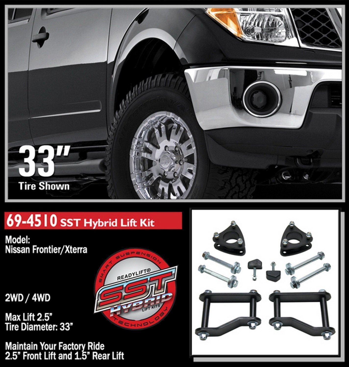Ready Lift 69-4510 Kit de levage de suspension