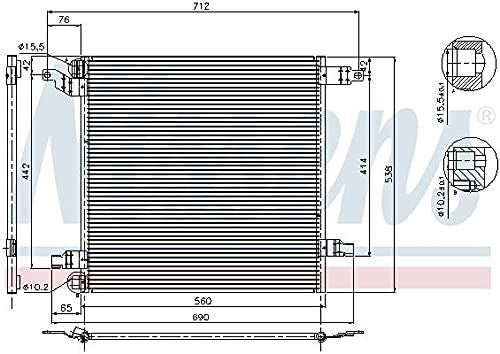 Nissens North America 94568 A/C Condenser