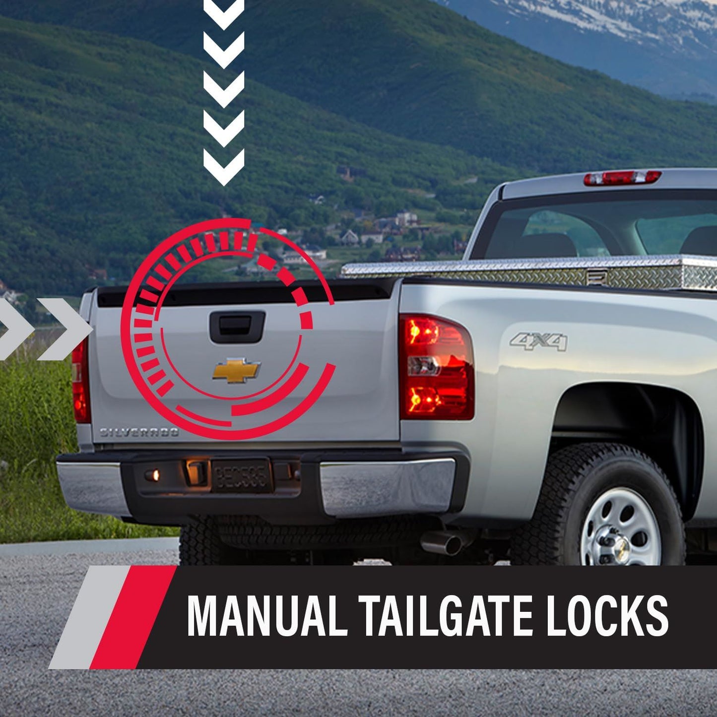 POP &amp; LOCK PL1300 Cerradura para portón trasero
