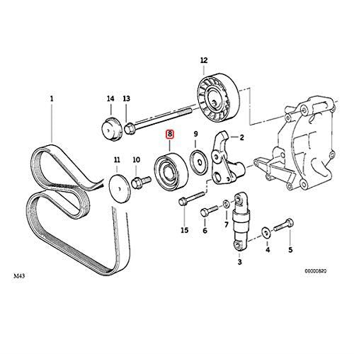 INA 532 0001 100 Accessory Drive Belt Tensioner Pulley