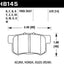 HAWK PERFORMANCE HB145N.570 Disc Brake Pad Set