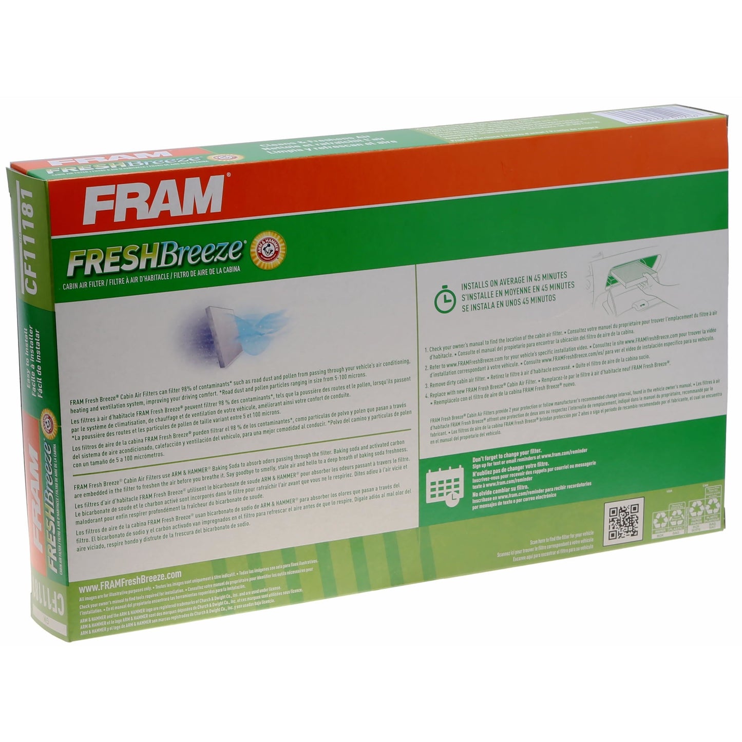 Fram CF11181 Cabin Air Filter