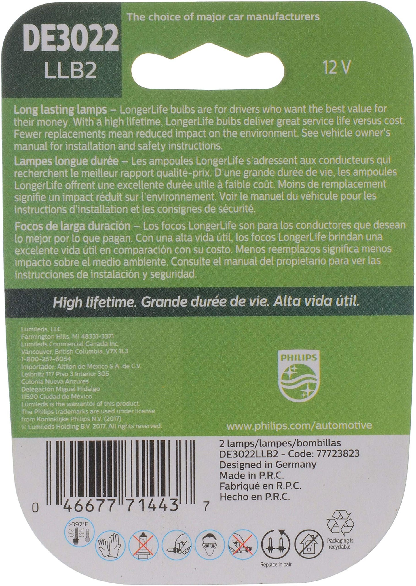 Philips DE3022LLB2 Luz para maletero o zona de carga