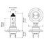 Bombilla para faros delanteros Hella H7