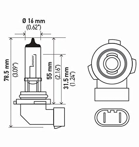 Bombilla para luz antiniebla Hella H10