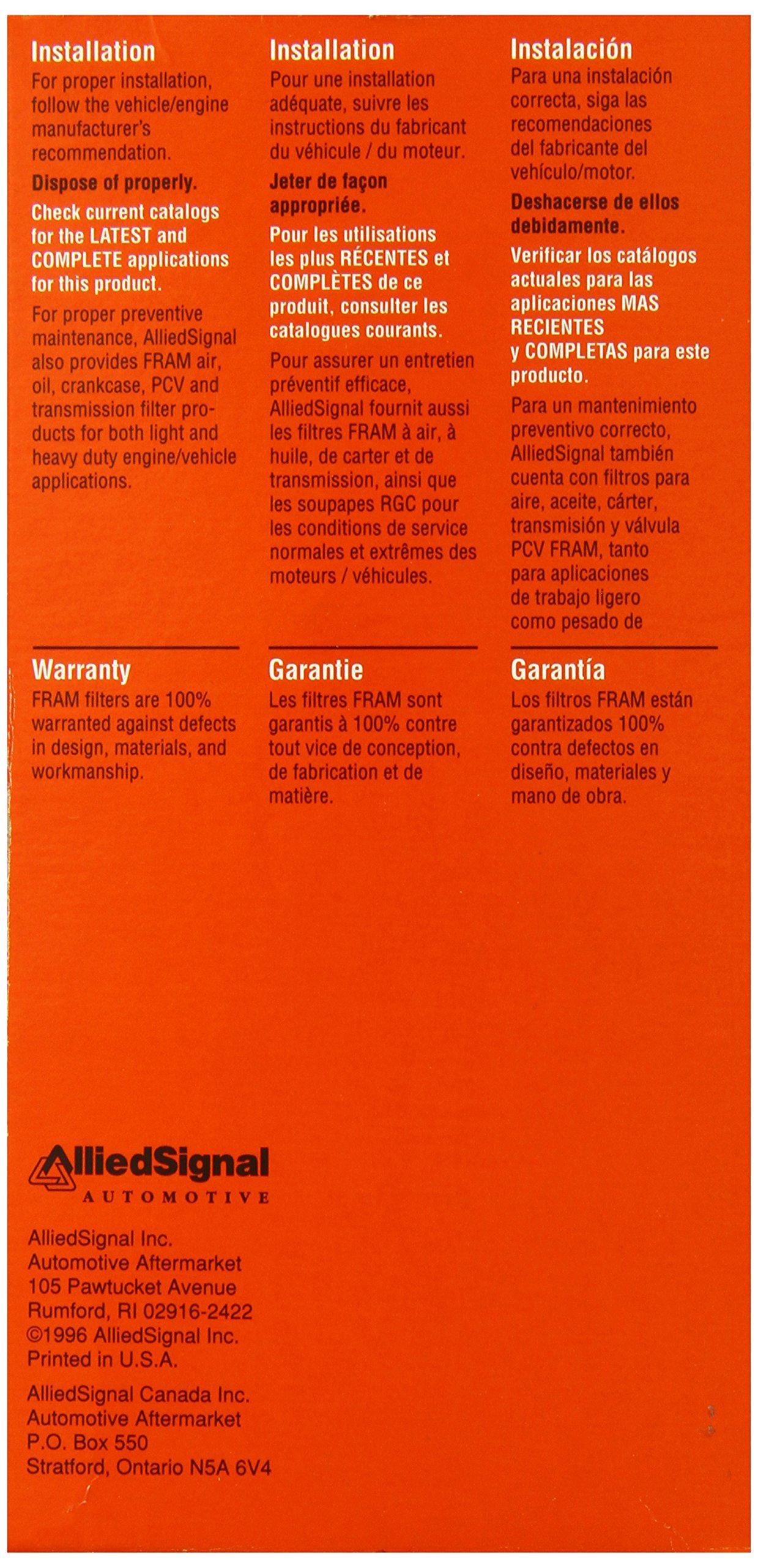 Filtro de combustible Fram G7418