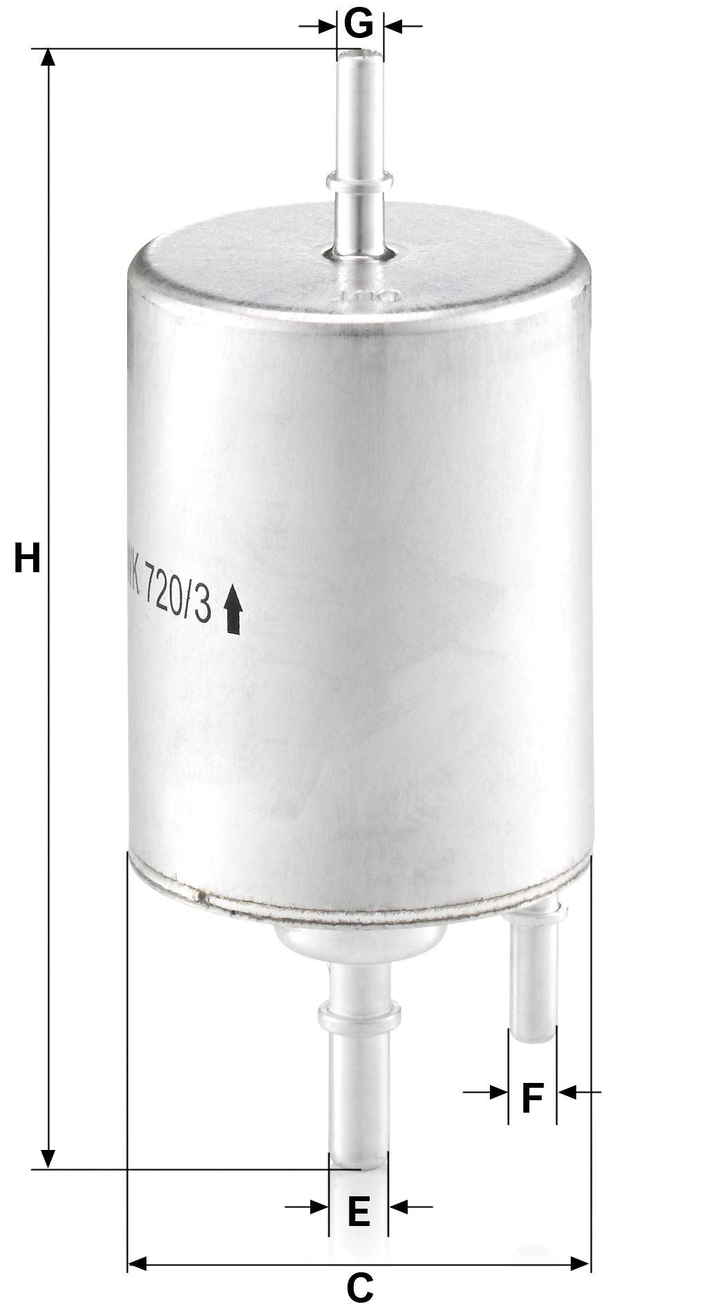 MANN-FILTER WK 720/3 Filtro de combustible