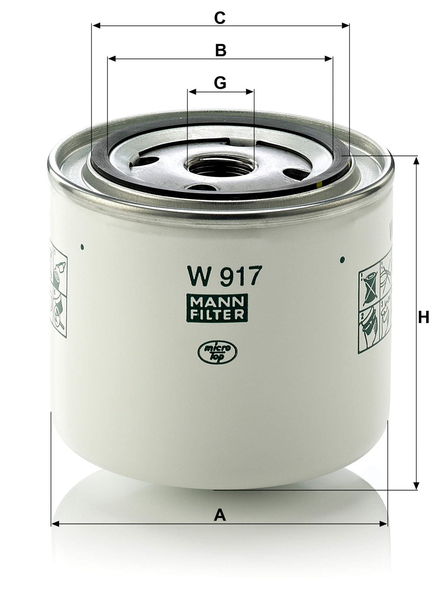 MANN-FILTER W 917 Engine Oil Filter