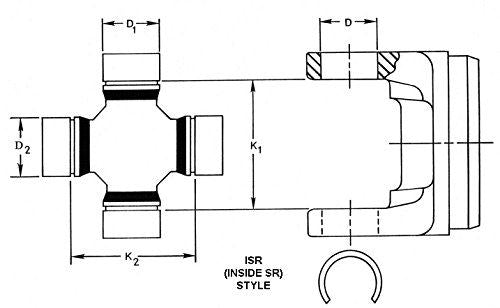 DANA Spicer SPL55-4X Drive Axle Shaft Universal Joint