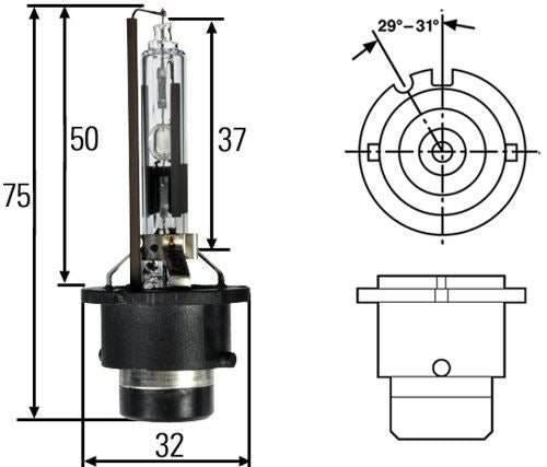 Hella H83075001 Headlight Bulb
