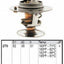 Termostato de refrigerante del motor Motorad 270-180