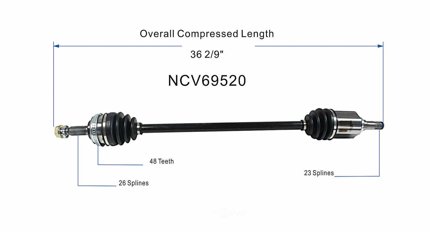 GSP North America NCV69520 CV Axle Assembly