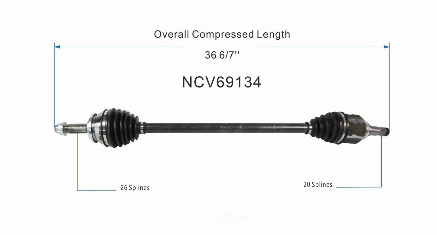 GSP North America NCV69134 CV Axle Assembly