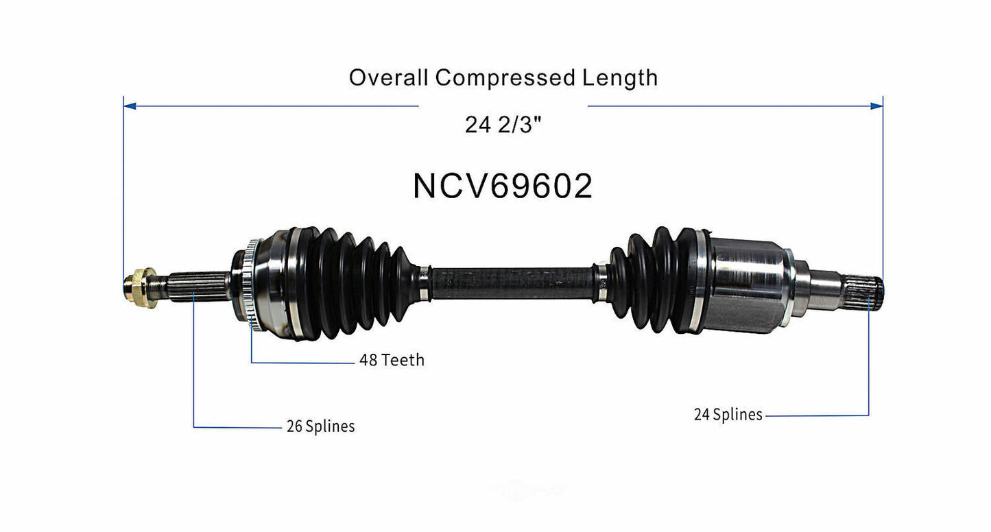 GSP North America NCV69602 CV Axle Assembly