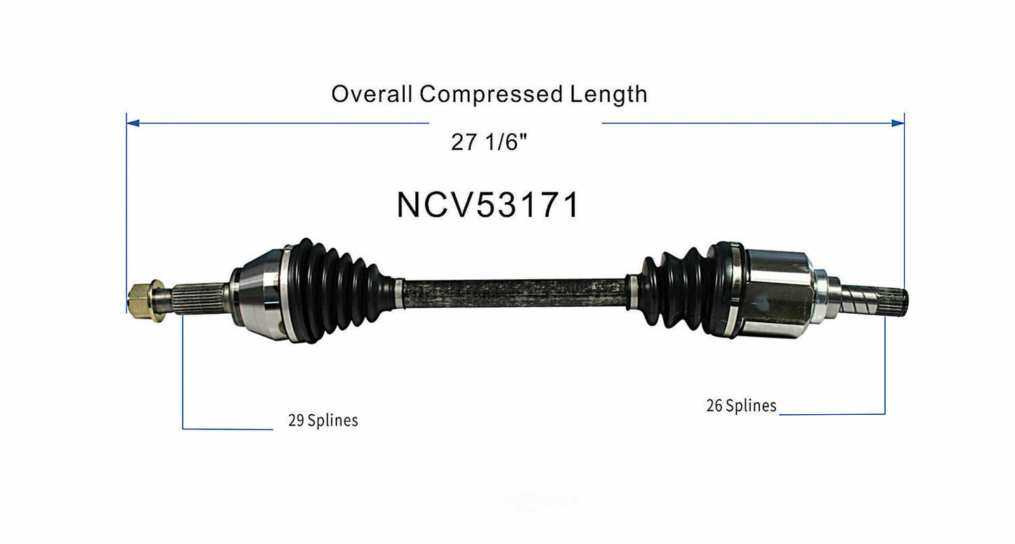 GSP North America NCV53171 CV Axle Assembly
