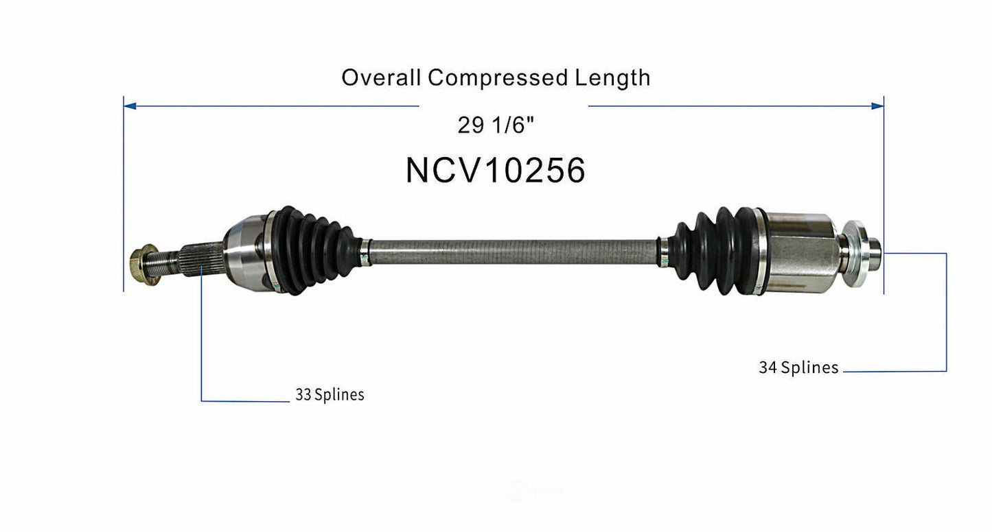 GSP North America NCV10256 CV Axle Assembly