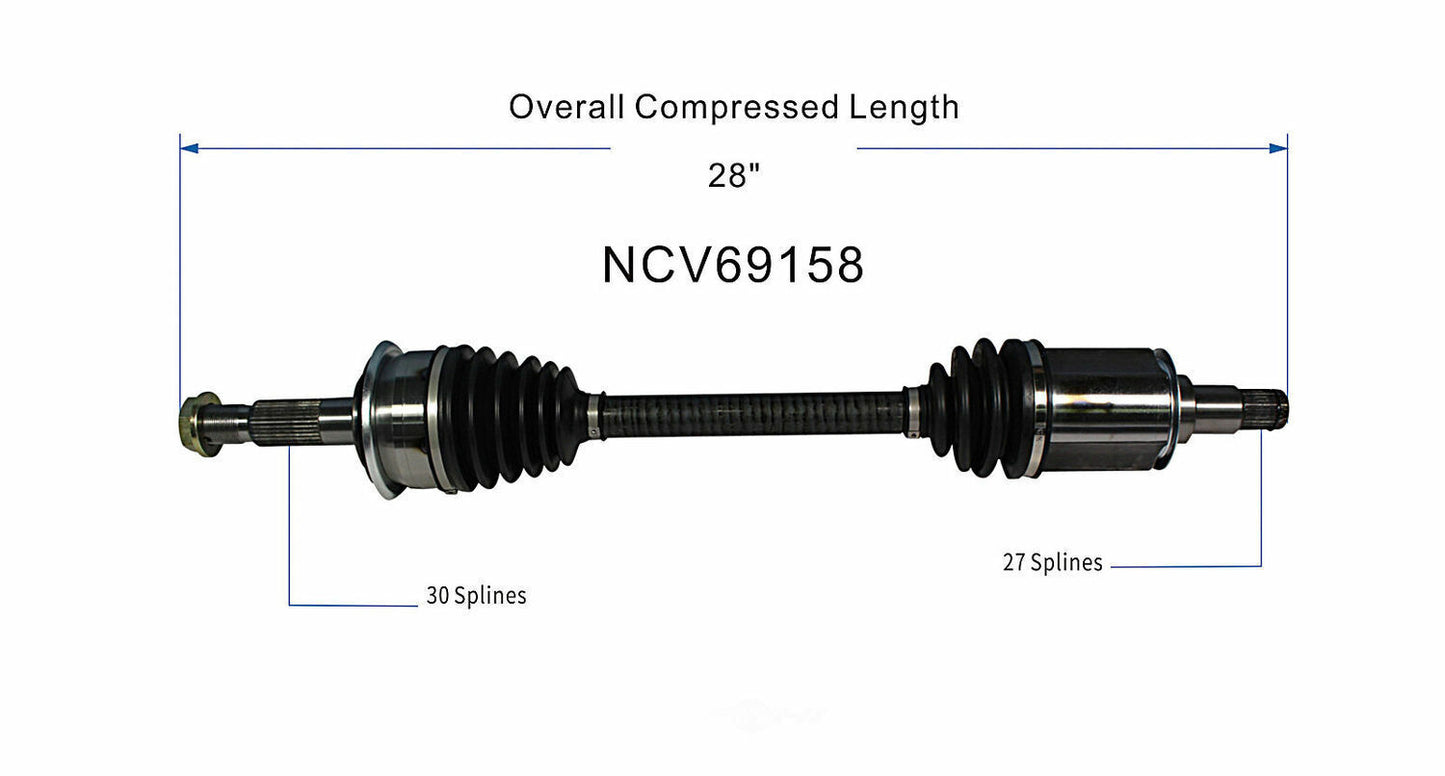 GSP North America NCV69158 CV Axle Assembly