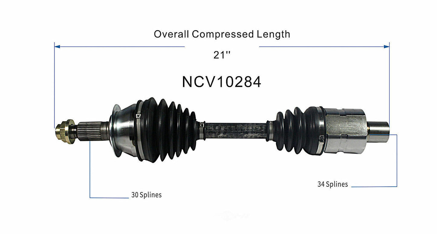 GSP North America NCV10284 CV Axle Assembly