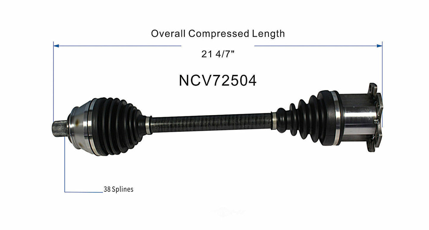 GSP North America NCV72504 CV Axle Assembly