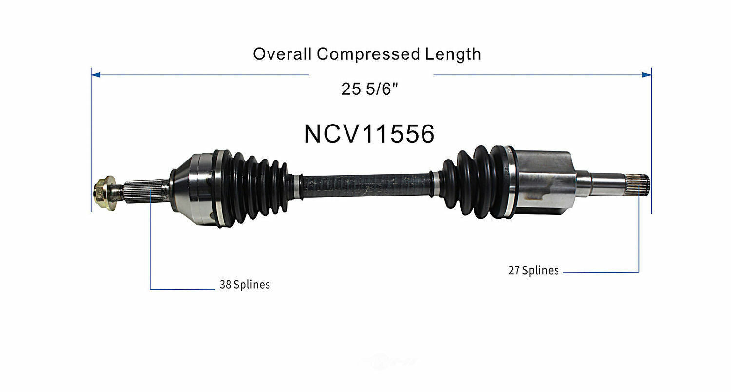 GSP North America NCV11556 CV Axle Assembly