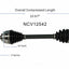 GSP North America NCV12542 CV Axle Assembly