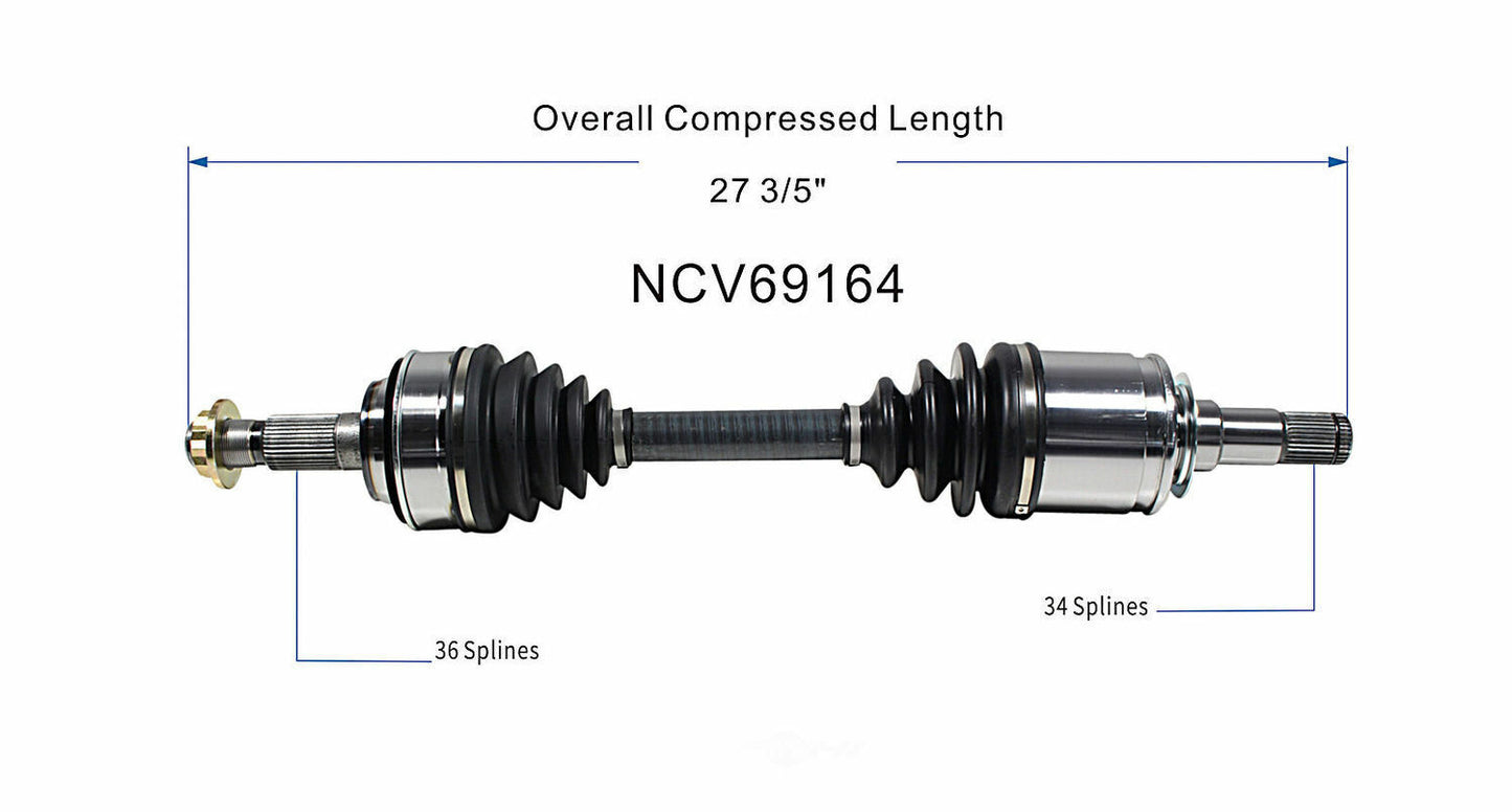 GSP North America NCV69164 CV Axle Assembly