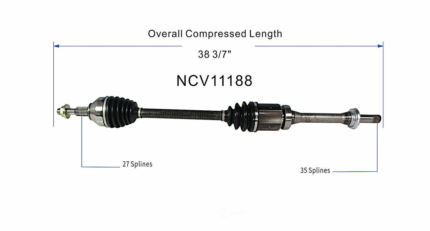 GSP North America NCV11188 CV Axle Assembly