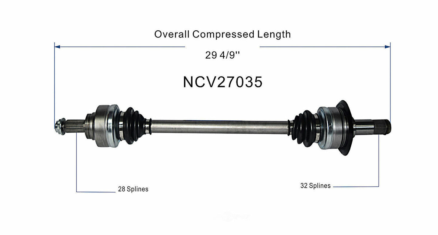 GSP North America NCV27035 CV Axle Assembly