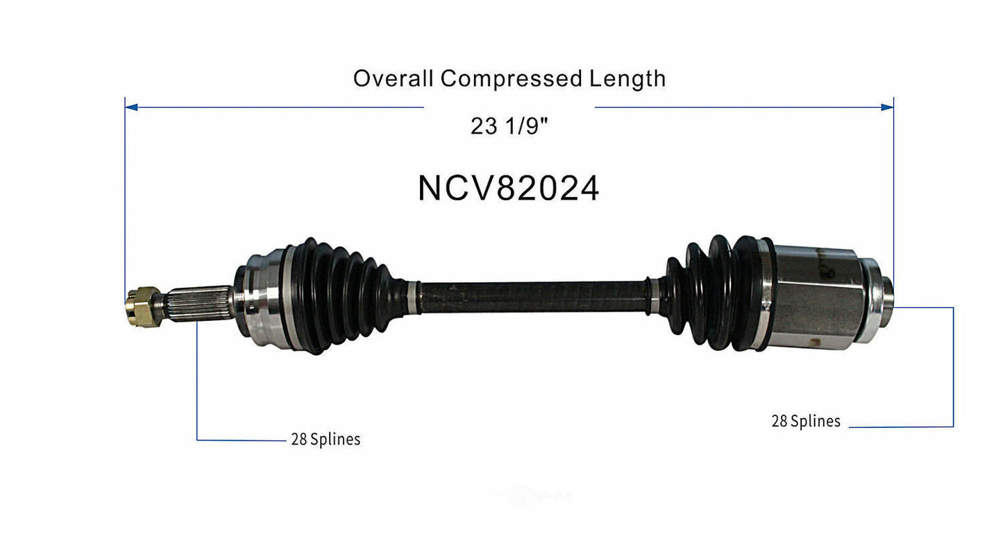 GSP North America NCV82024 CV Axle Assembly