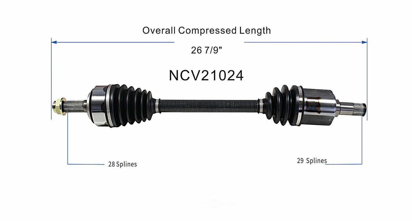 GSP North America NCV21024 CV Axle Assembly