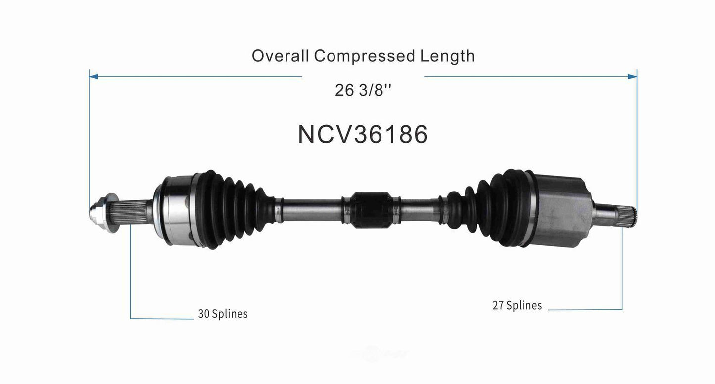 GSP North America NCV36186 CV Axle Assembly