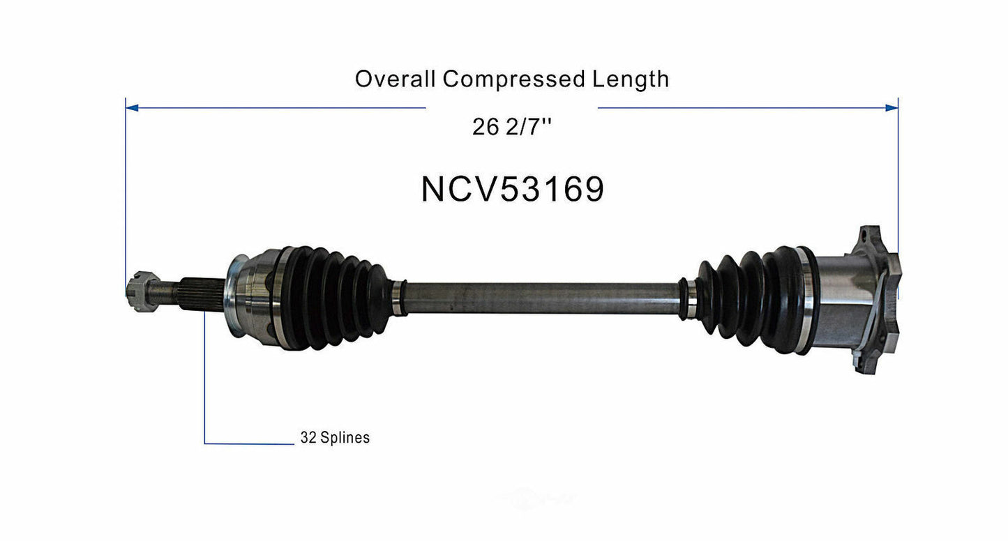 GSP North America NCV53169 CV Axle Assembly